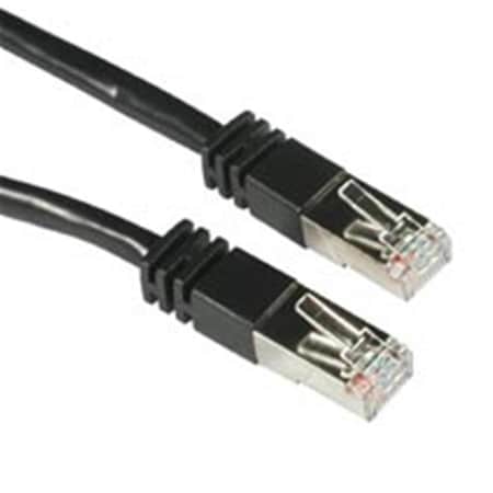50ft SHIELDED CAT 5E MOLDED PATCH CABLE BLACK